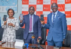 KRA commissioner general Humphrey Wattanga (centre) has described the new WhatsApp-based tax filing platform as a game-changer in simplifying compliance and expanding Kenya’s tax base